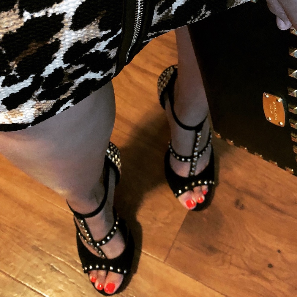 Gianni Bini studded platform